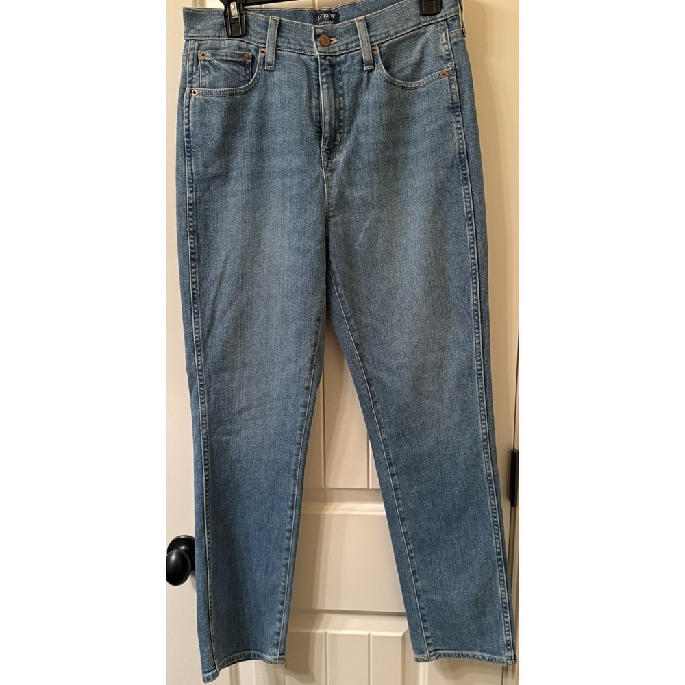 J.Crew High-Rise Classic Vintage Straight Ankle Jeans Women's 26 Medium Wash